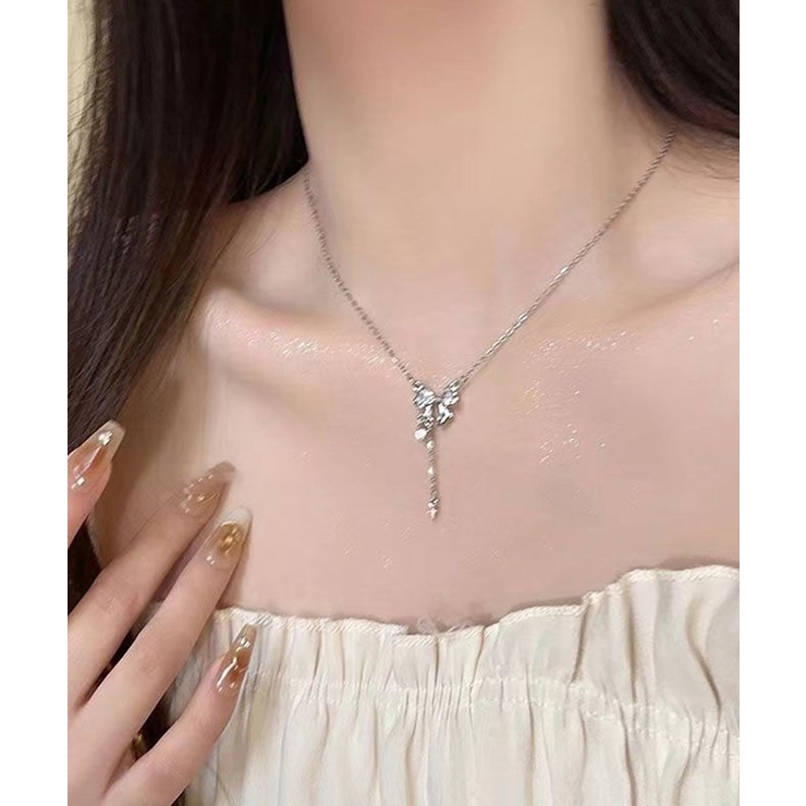 リボンストーン チャーム ネックレス | BACKYARD FAMILY | 詳細画像3 