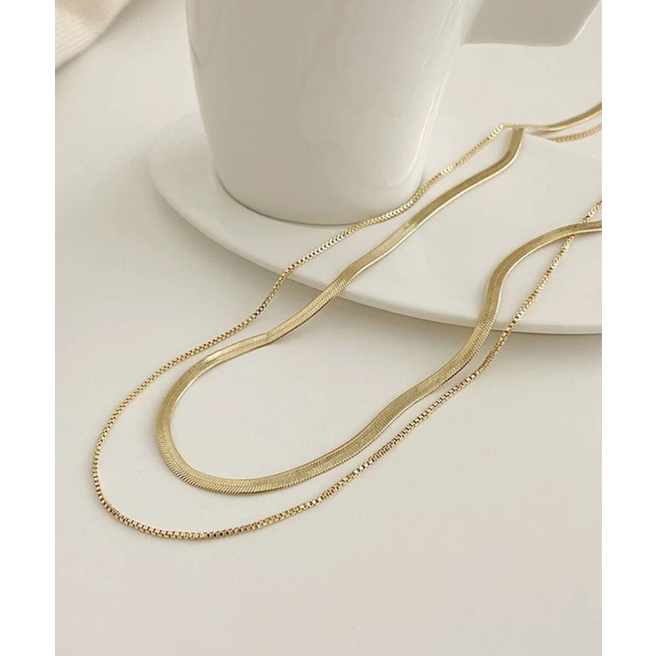 ダブルレイヤーチェーンネックレス | BACKYARD FAMILY | 詳細画像11 