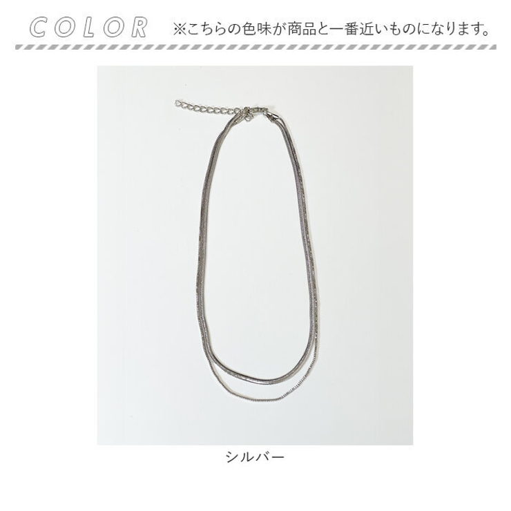 ダブルレイヤーチェーンネックレス | BACKYARD FAMILY | 詳細画像15 