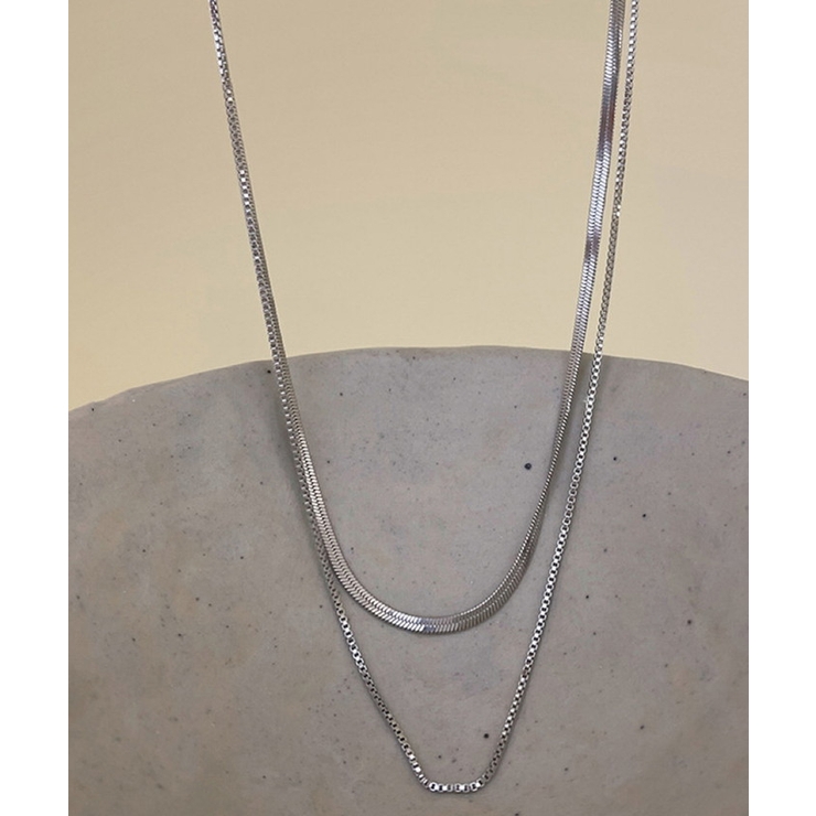 ダブルレイヤーチェーンネックレス | BACKYARD FAMILY | 詳細画像4 