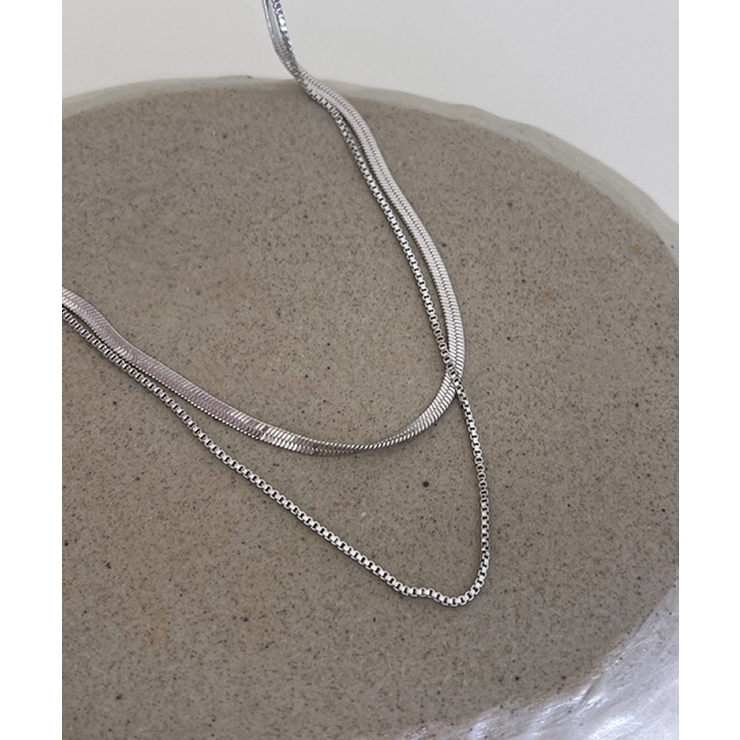 ダブルレイヤーチェーンネックレス | BACKYARD FAMILY | 詳細画像5 