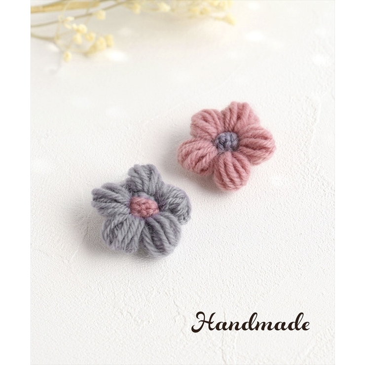 Rora ブルーム ニット ヘアクリップ ２個セット | BACKYARD FAMILY | 詳細画像2 