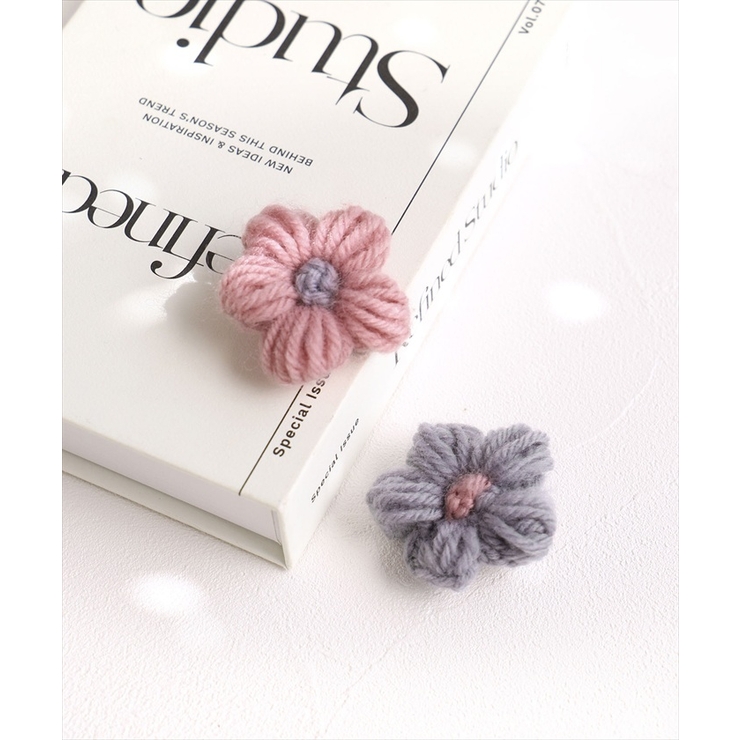 Rora ブルーム ニット ヘアクリップ ２個セット | BACKYARD FAMILY | 詳細画像13 