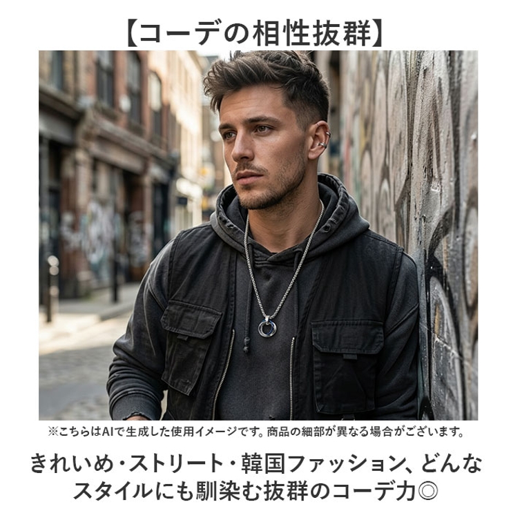 3連リングネックレス | BACKYARD FAMILY | 詳細画像4 