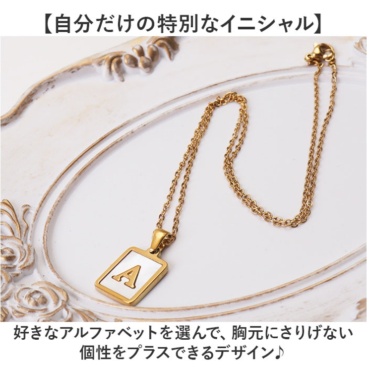 イニシャルシェルネックレス | BACKYARD FAMILY | 詳細画像3 