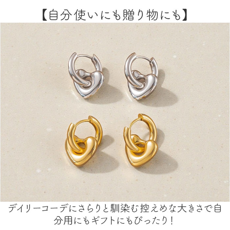 2wayニュアンスハートピアス | BACKYARD FAMILY | 詳細画像6 
