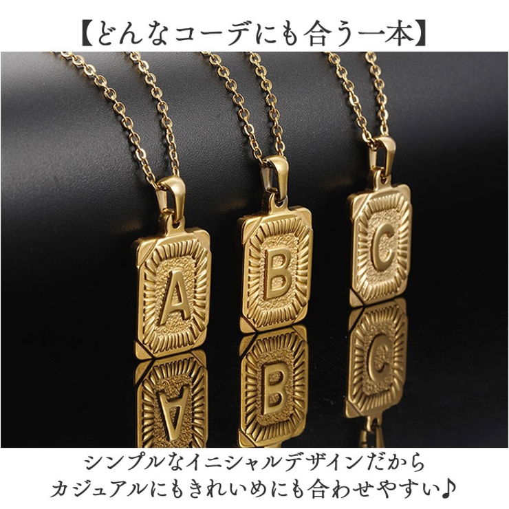 イニシャルネックレス ゴールド | BACKYARD FAMILY | 詳細画像3 
