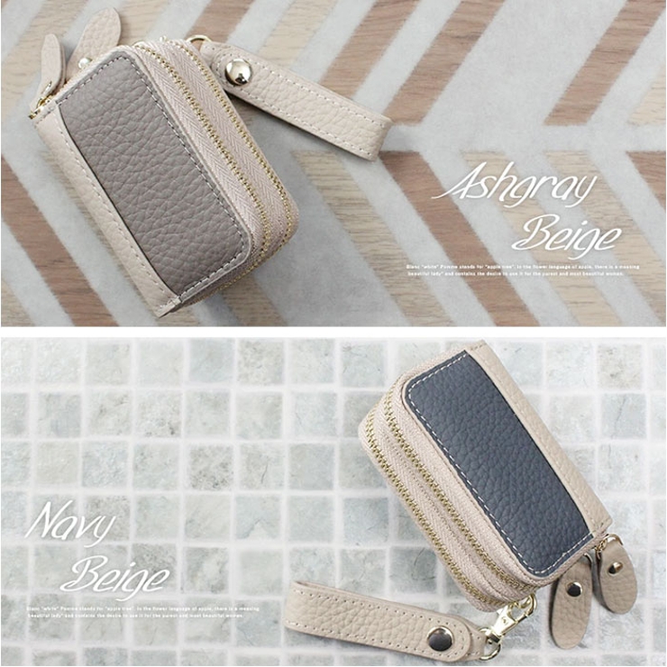 Blanc Pomme ブランポム バイカラーWジップ キーケース | BACKYARD FAMILY | 詳細画像11 