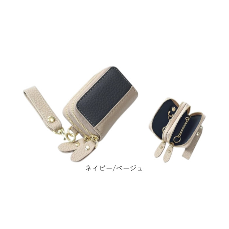 Blanc Pomme ブランポム バイカラーWジップ キーケース | BACKYARD FAMILY | 詳細画像17 