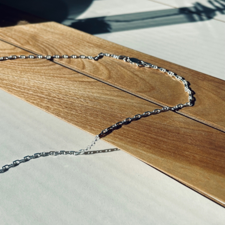 SV925製4面カットロロマリーナチェーン 線径0.60mm太さ2.0mm  | BACKYARD FAMILY | 詳細画像2 