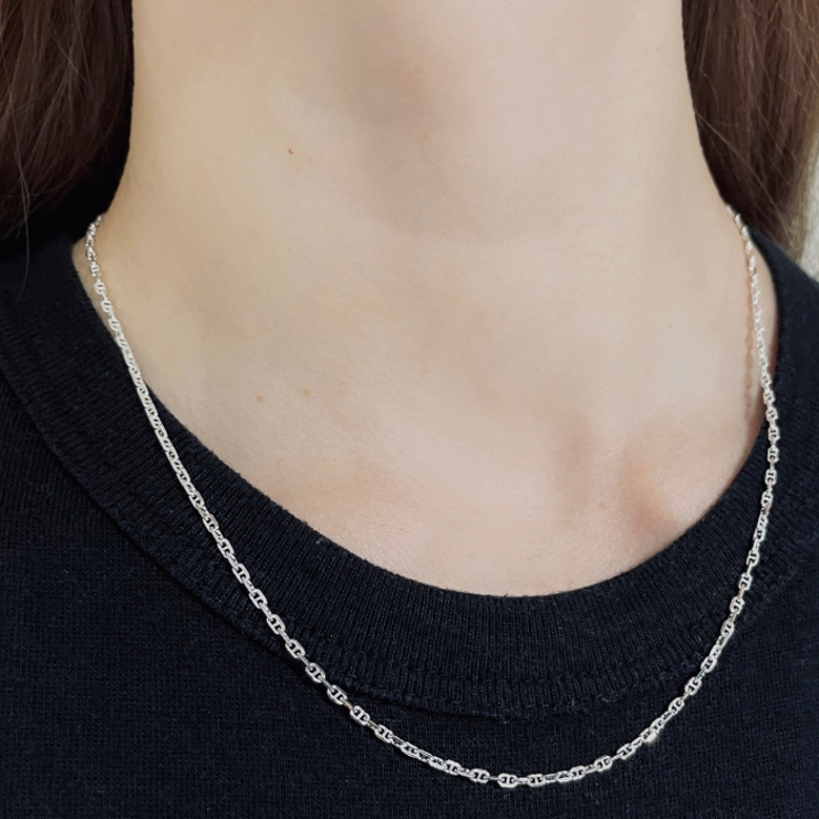 SV925製4面カットロロマリーナチェーン 線径0.60mm太さ2.0mm  | BACKYARD FAMILY | 詳細画像6 