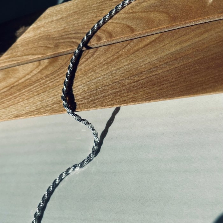 SV925製カットフレンチロープチェーン 線径0.50mm太さ2.4mm | BACKYARD FAMILY | 詳細画像4 