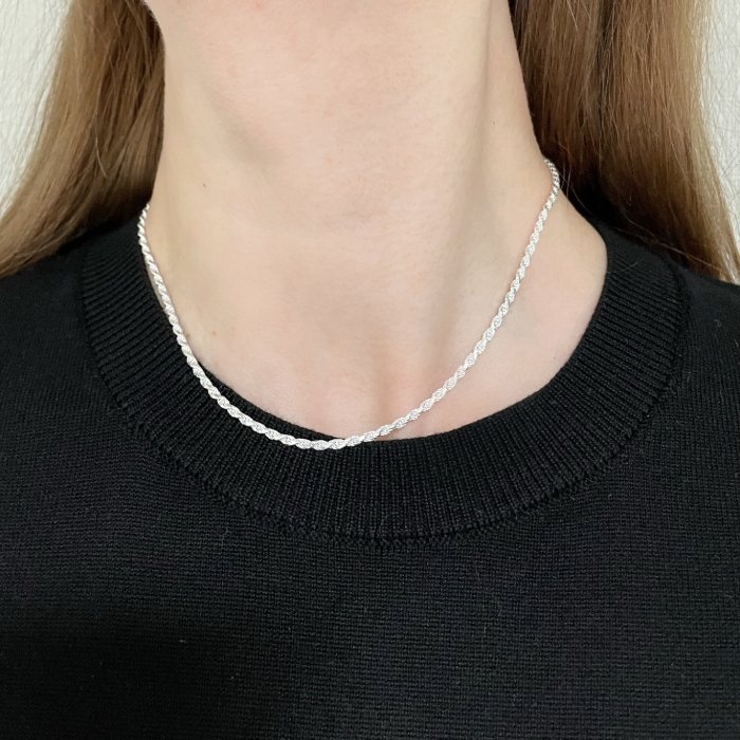 SV925製カットフレンチロープチェーン 線径0.50mm太さ2.4mm | BACKYARD FAMILY | 詳細画像5 