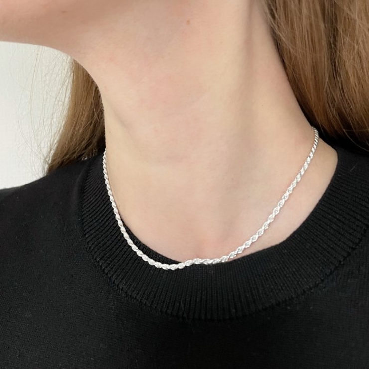 SV925製カットフレンチロープチェーン 線径0.50mm太さ2.4mm | BACKYARD FAMILY | 詳細画像6 