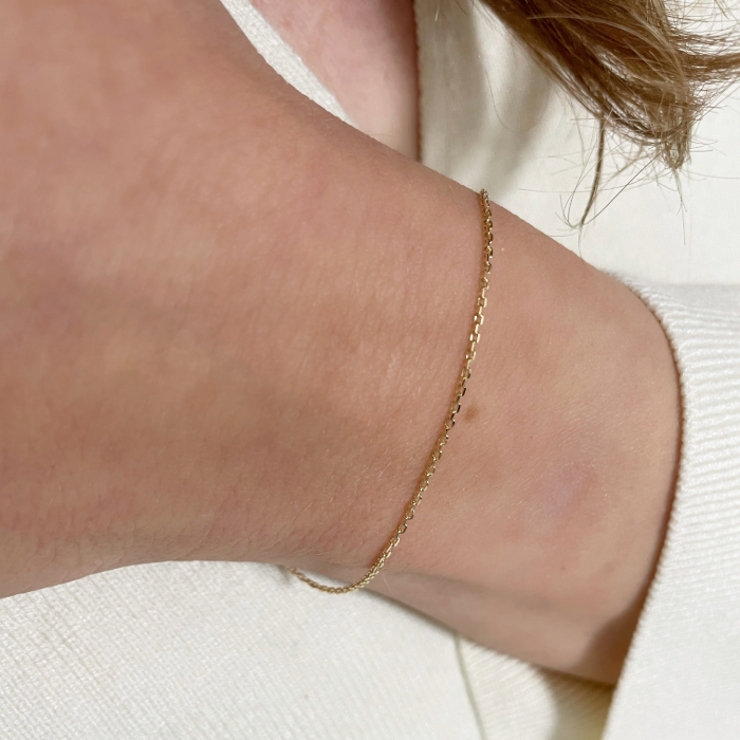 K18 国産4面あずきネックレス 日本国造幣局検定刻印あり | BACKYARD FAMILY | 詳細画像8 