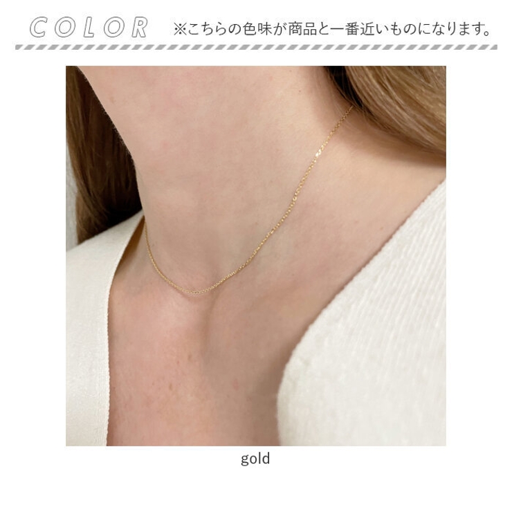 K18 国産4面あずきネックレス 日本国造幣局検定刻印あり | BACKYARD FAMILY | 詳細画像8 