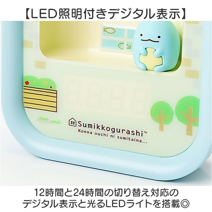 キャラクター 3Dフィギュア付LEDライト付デジタルクロック | BACKYARD FAMILY | 詳細画像3 