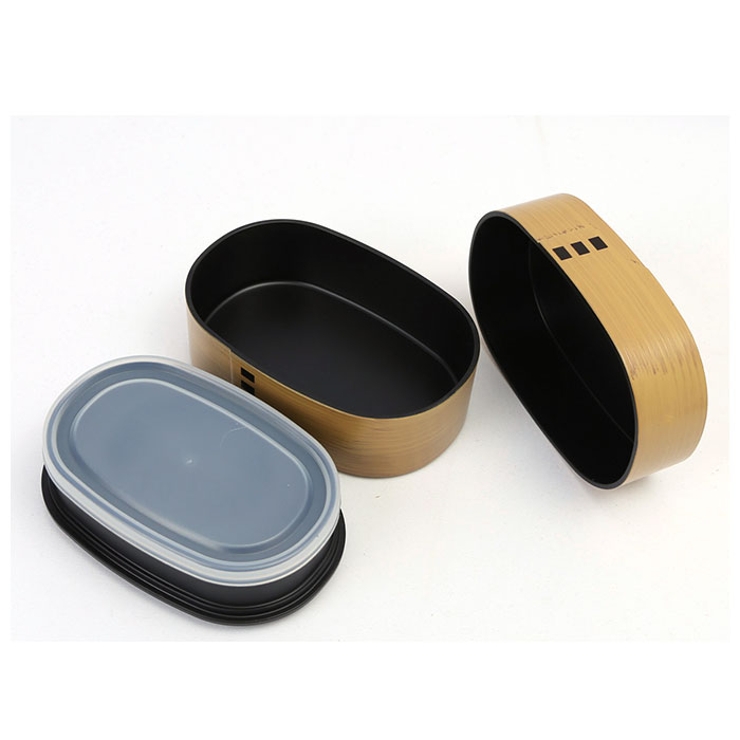 わっぱ風2段弁当箱 520ml 楕円[品番：BCYW0008471]｜BACKYARD