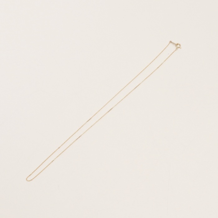 国産18K YG 国産 太さ0.8ＭＭカット小豆ネックレス40ＣＭ | BACKYARD FAMILY | 詳細画像4 