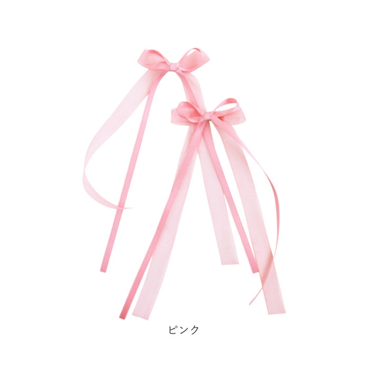 Rora モナ ロングリボン ヘアクリップ 2個セット | BACKYARD FAMILY | 詳細画像14 