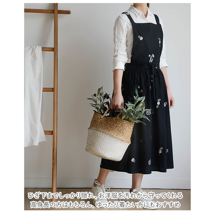 最高の エプロン 撥水 wcsqk[品番：BCYW0012482]｜BACKYARD 可愛い刺繍 社交ダンス