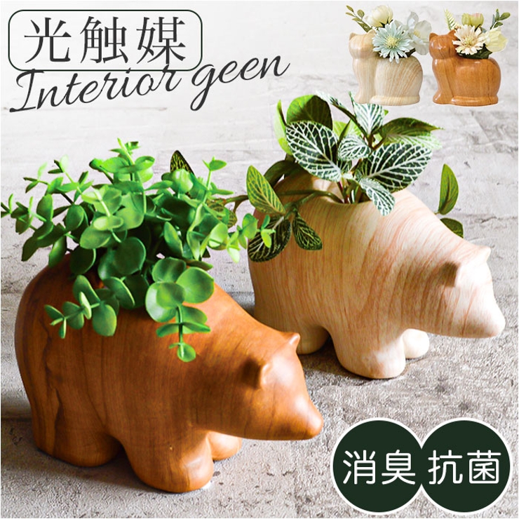 光触媒 インテリアグリーン WDポット アニマル[品番：BCYW0024483
