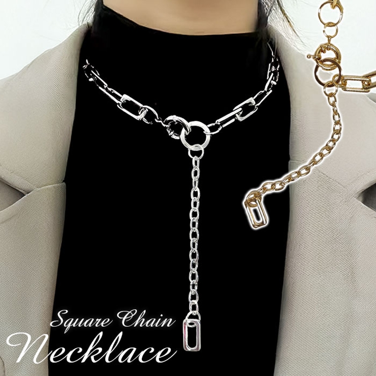 スクエアチェーンネックレス | BACKYARD FAMILY | 詳細画像1 