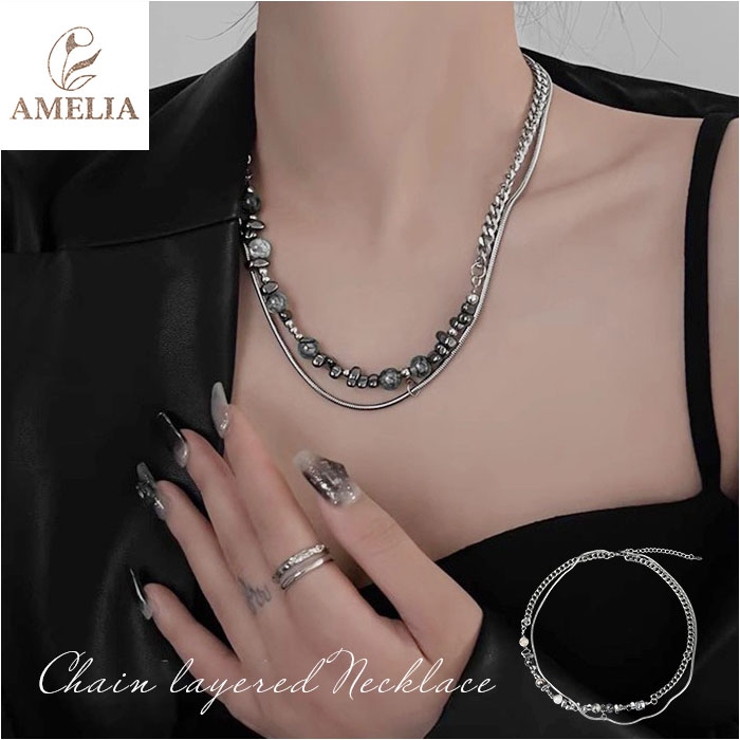 チェーンレイヤードネックレス | BACKYARD FAMILY | 詳細画像1 