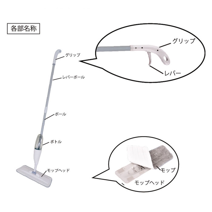 WETECH スプレーフロアモップ | BACKYARD FAMILY | 詳細画像10 