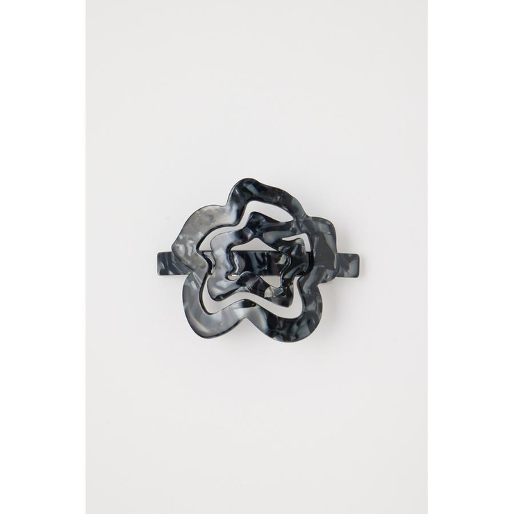 BLK | MARBLE FLOWER バレッタ | MOUSSY OUTLET