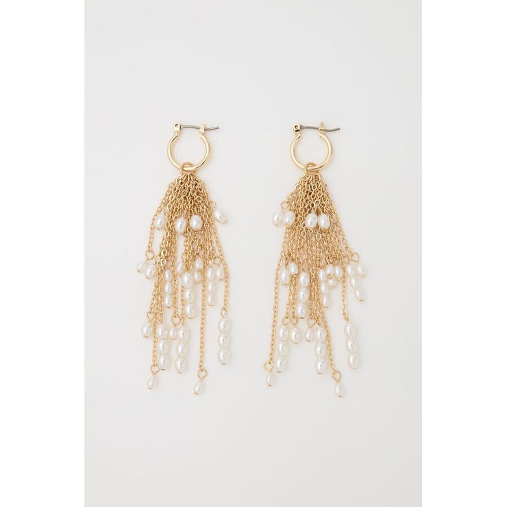 F/PEARL FRINGE イヤリング | MOUSSY OUTLET | 詳細画像2 