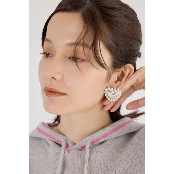 フェイクパールフレームハートピアス | RODEO CROWNS WIDE BOWL | 詳細画像10 