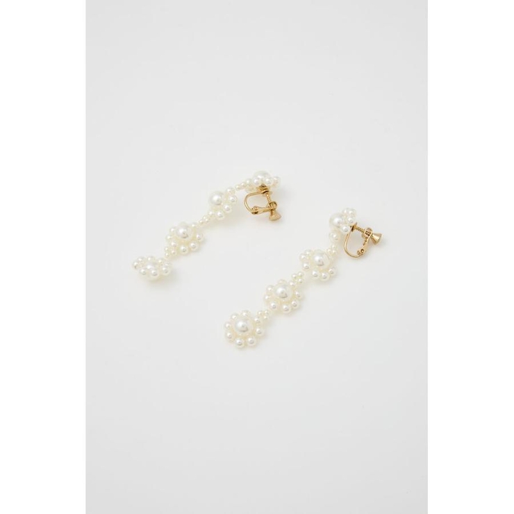 フラワーフェイクパール4連イヤリング | RODEO CROWNS WIDE BOWL | 詳細画像3 