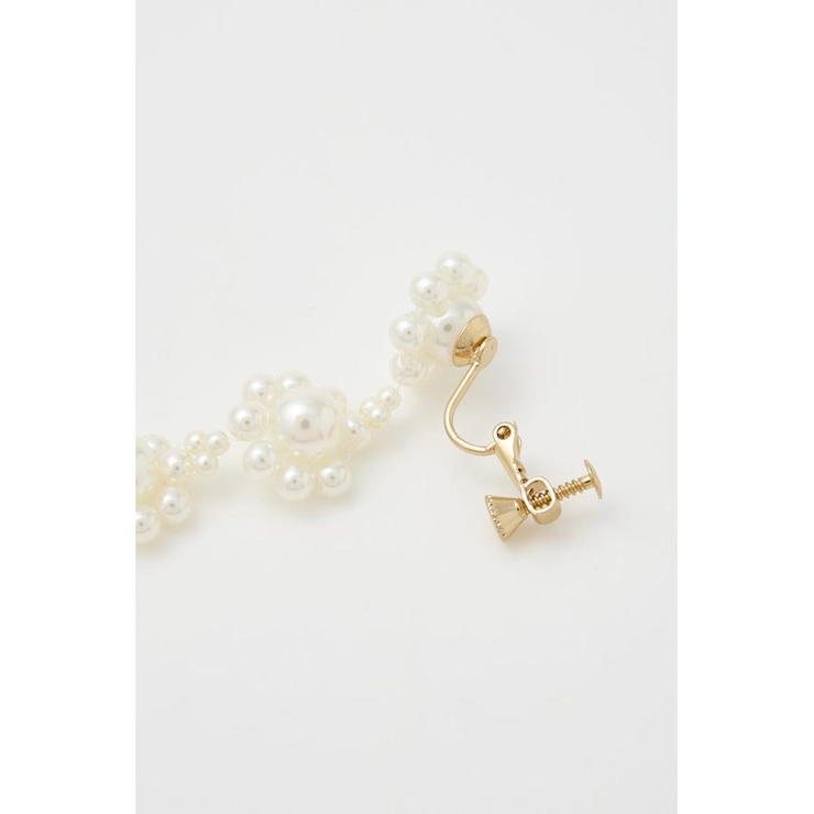 フラワーフェイクパール4連イヤリング | RODEO CROWNS WIDE BOWL | 詳細画像4 