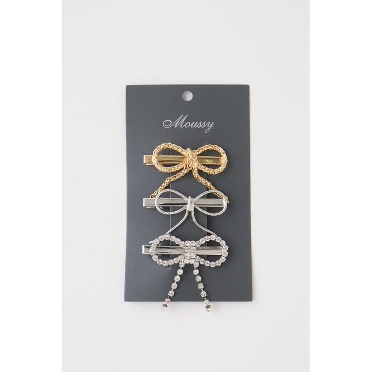 MULTI CHAIN BOW ヘアクリップ | MOUSSY OUTLET | 詳細画像3 