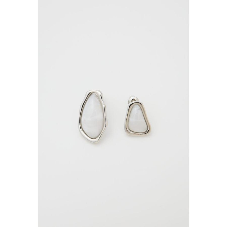 SLV | CLEAR MARBLE イヤリング | MOUSSY OUTLET