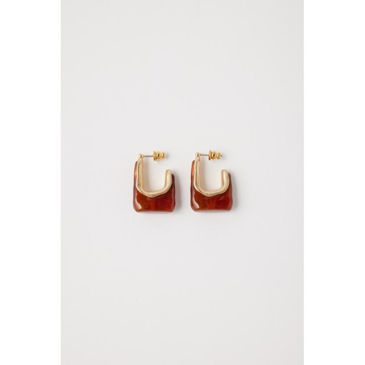 BRN | LUCITE OVAL EARRINGS | MOUSSY OUTLET