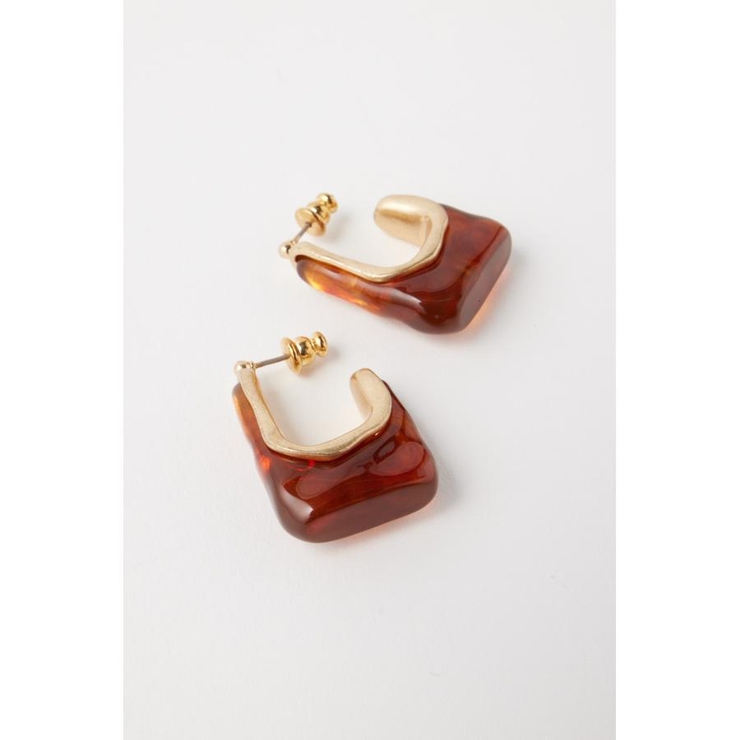 LUCITE OVAL EARRINGS | MOUSSY OUTLET | 詳細画像3 