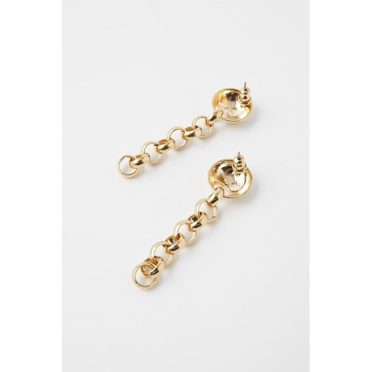 BOLD MOTIF CHAIN EARRINGS | MOUSSY OUTLET | 詳細画像3 