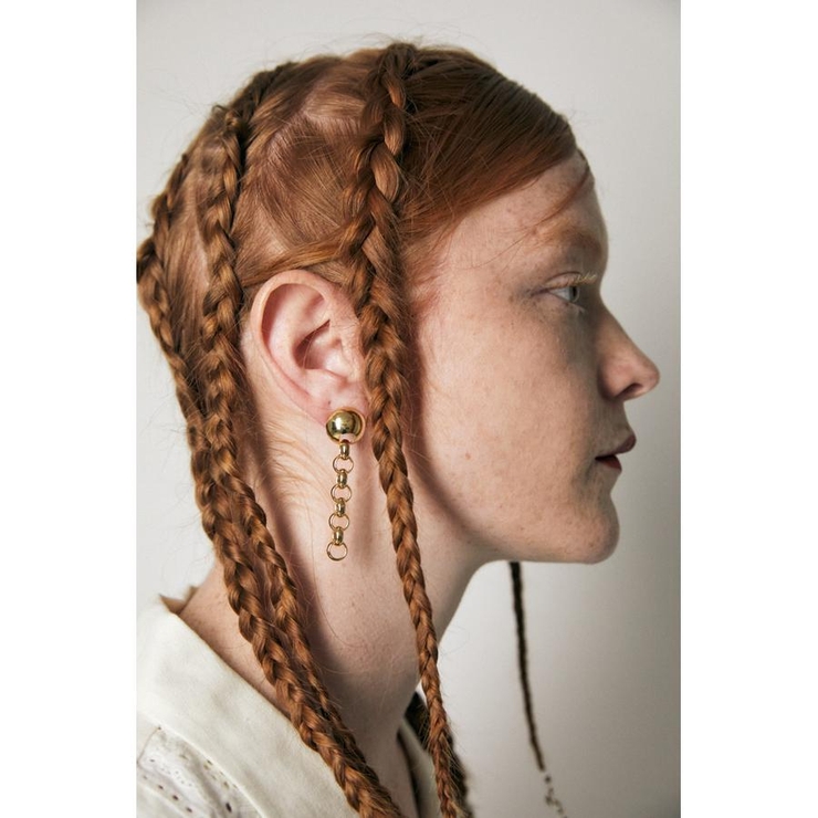 BOLD MOTIF CHAIN EARRINGS | MOUSSY OUTLET | 詳細画像4 