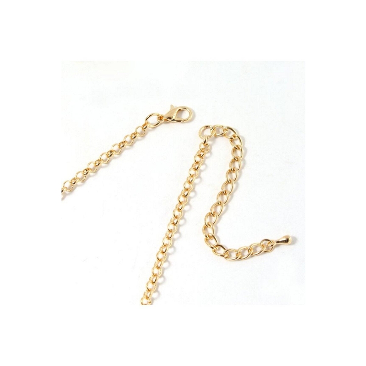 トライアングルメタルビジューネックレス | B.C STOCK | 詳細画像3