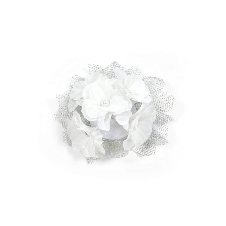 ホワイト | 【日本製】パール付きコサージュ | BeBe