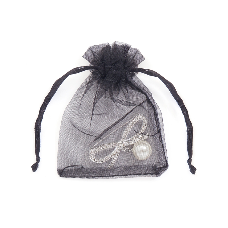 パール付きビジューリボンブローチ | BeBe | 詳細画像4 