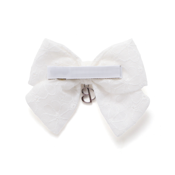 チャーム付きレースリボンヘアクリップ | BeBe | 詳細画像4 