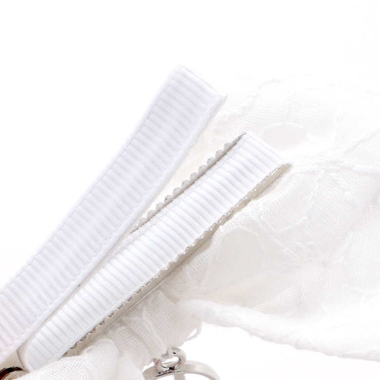 チャーム付きレースリボンヘアクリップ | BeBe | 詳細画像7 