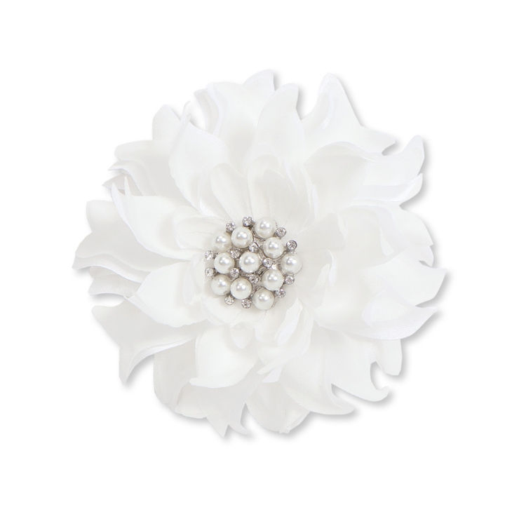 ホワイト | 【日本製】パールビジューコサージュ | Tartine et Chocolat