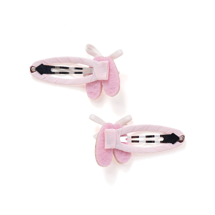 ハートお花レースリボンパッチンピンセット[品番：BEBK0010928