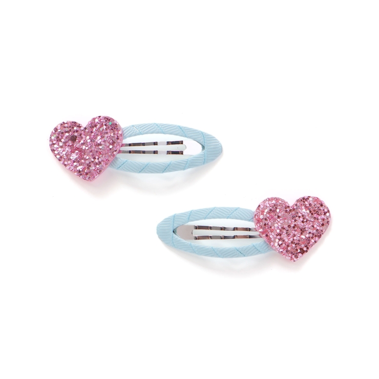 ハート/ブルー | 【絵本コラボ みつごようせいのおしゃれなドレスやさん 】ハートお花レースリボンパ… | SLAP SLIP