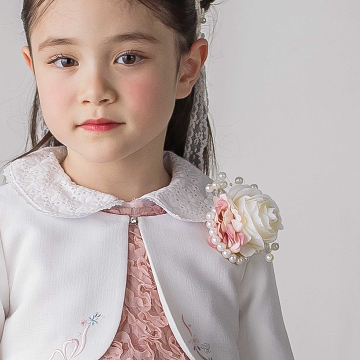 ピンク | フラワーパール風ビーズコサージュ | SLAP SLIP