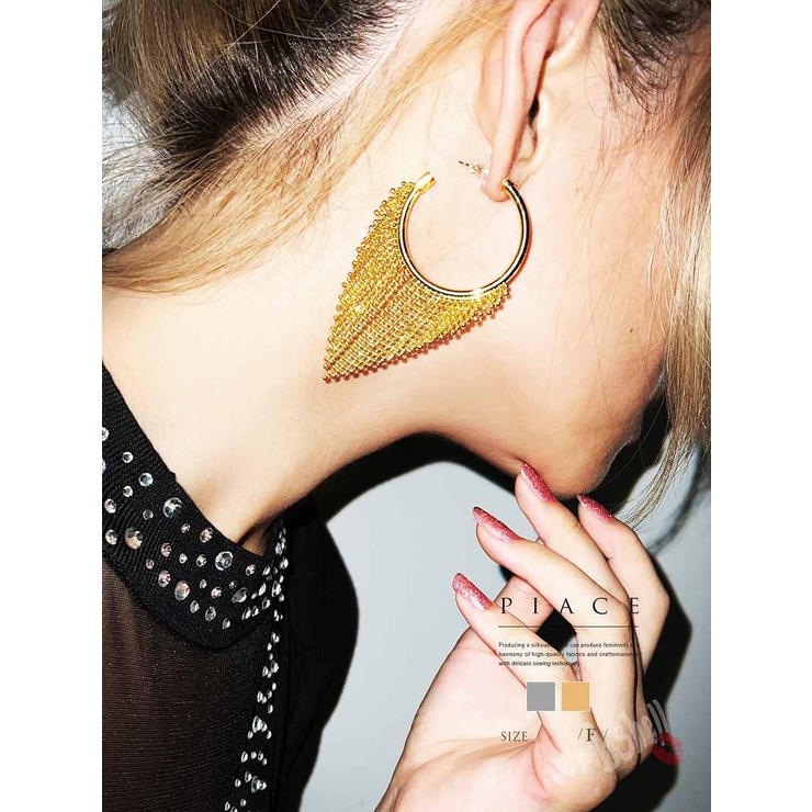 ゴールド | アクセサリー フープ でかピアス | bombshell